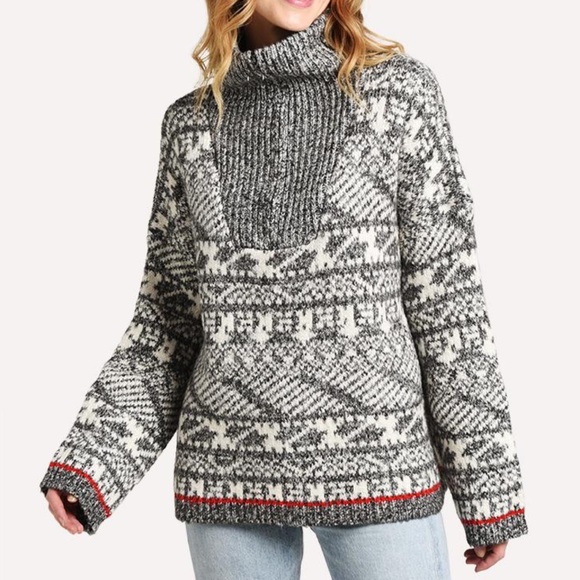 Line / Anthropologie oversized winter sweater ❤️ - Picture 2 of 8